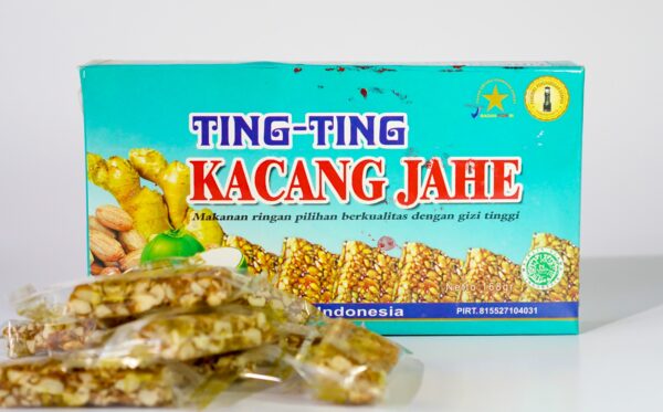 Ting ting Jahe-kotak-168 gr Ting Ting Kacang Jahe Kotak 168 gr
