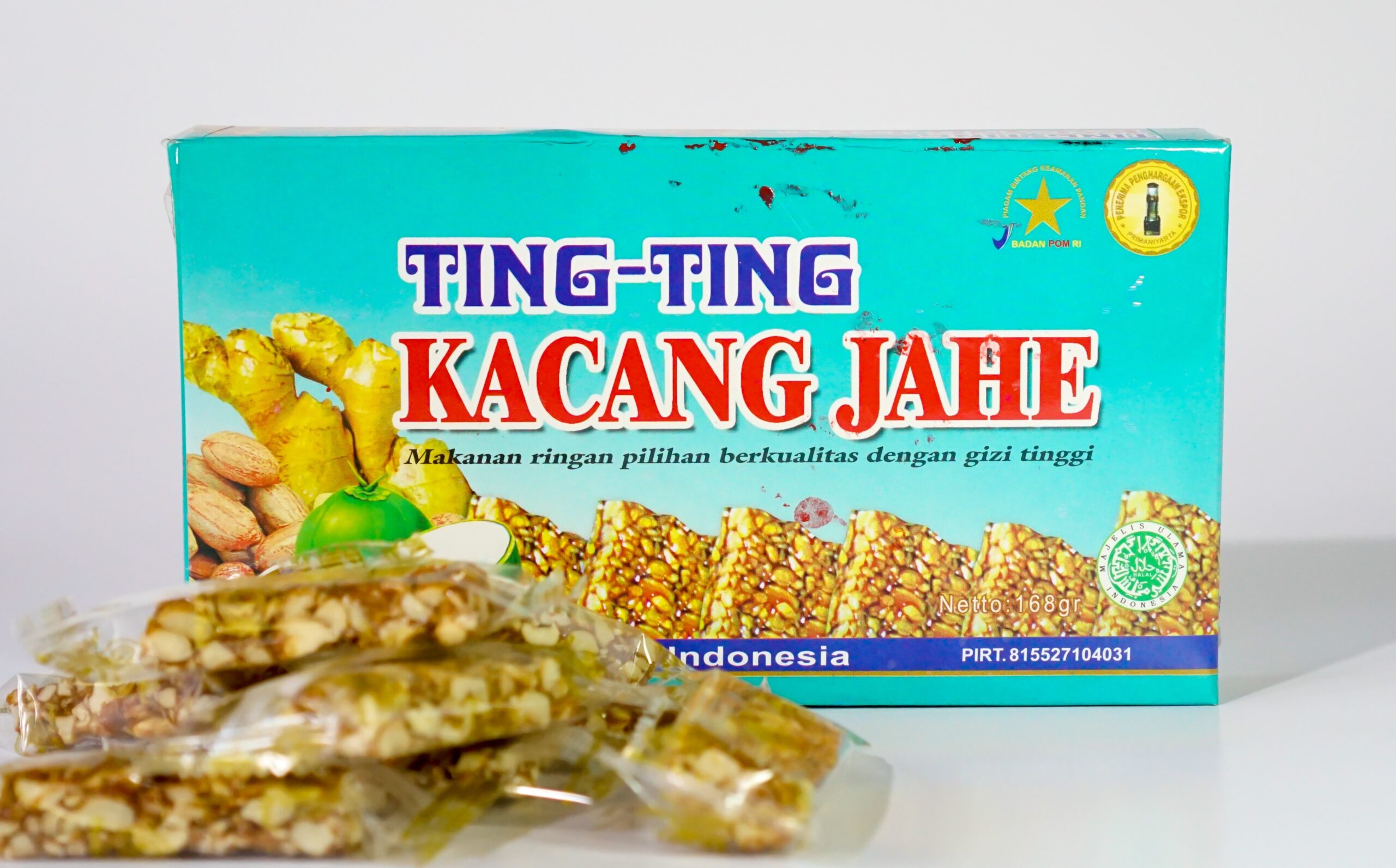 Ting Ting Kacang Jahe Kotak 168 gr