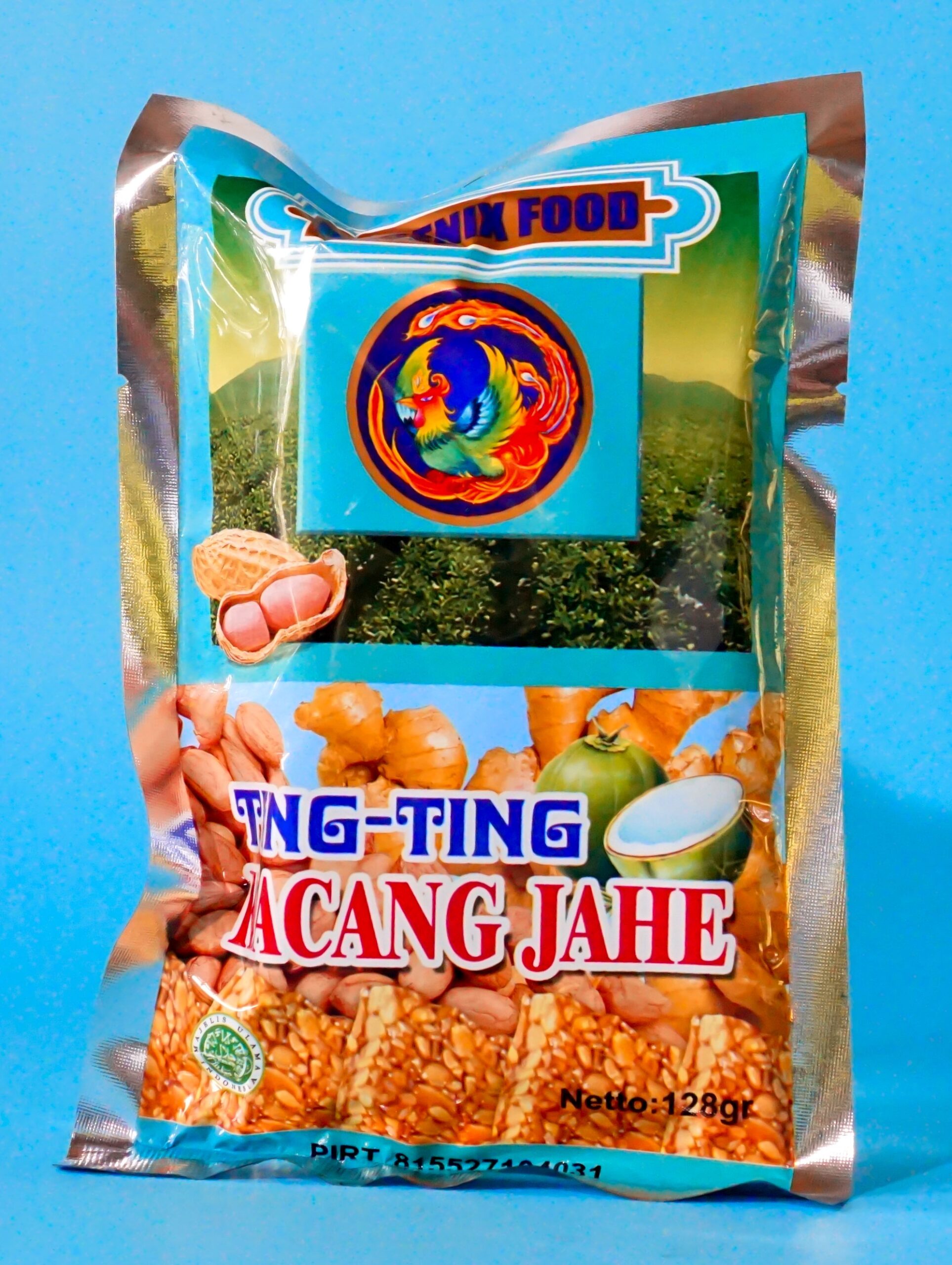 Ting Ting Kacang Jahe Aluminiumfoil 128 gr