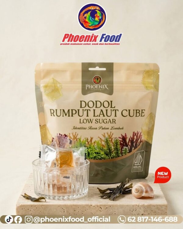 New Dodol Rumput Laut Cube Low Sugar 120 gr